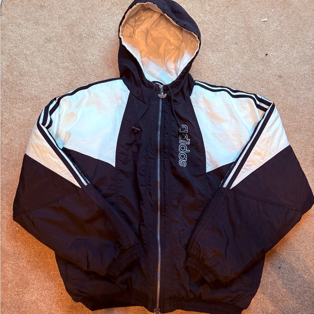 Adidas Quilted Jacket with Black Trim